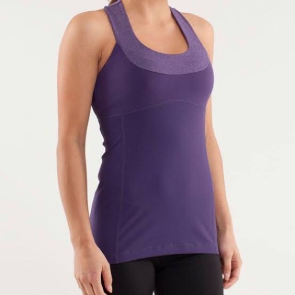 Lululemon Two Toned Purple Scoop Tank Purple 4